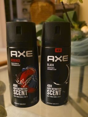 AXE Deodorant Body Spray 48H High Def Essence & Black Aluminum-Free 4 oz. - NEW